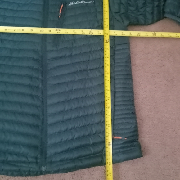 Eddie Bauer First Accent EB 800 DOWN Men's Medium Dark NAVY BLUE Puffer Jacket - Picture 4 of 10